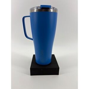 BruMate Toddy 32oz Insulated Tumbler Mug with Handle Blue Leakproof Lid